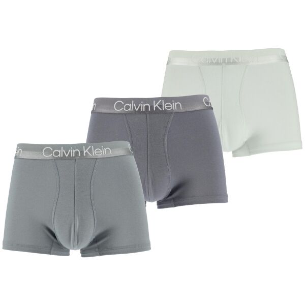 Calvin Klein TRUNK 3PK Мъжки боксерки, сиво, Veľkosť L