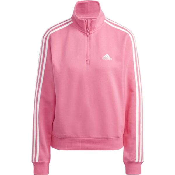 adidas 3S FT QZ Női pulóver, rózsaszín, méret S