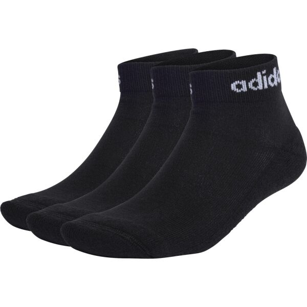 adidas C LIN ANKLE 3P Bokazokni, fekete, méret S