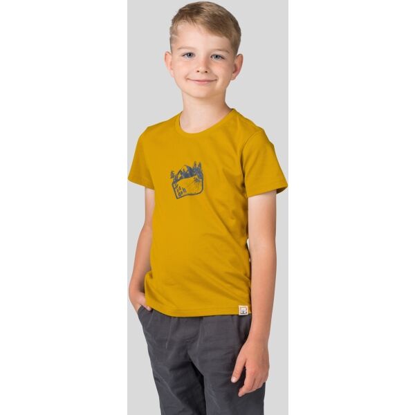 Hannah RANDY JR Тениска за момчета, жълто, Veľkosť 134-140