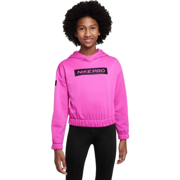Nike NP TF ADP PO Lány pulóver, rózsaszín, méret M