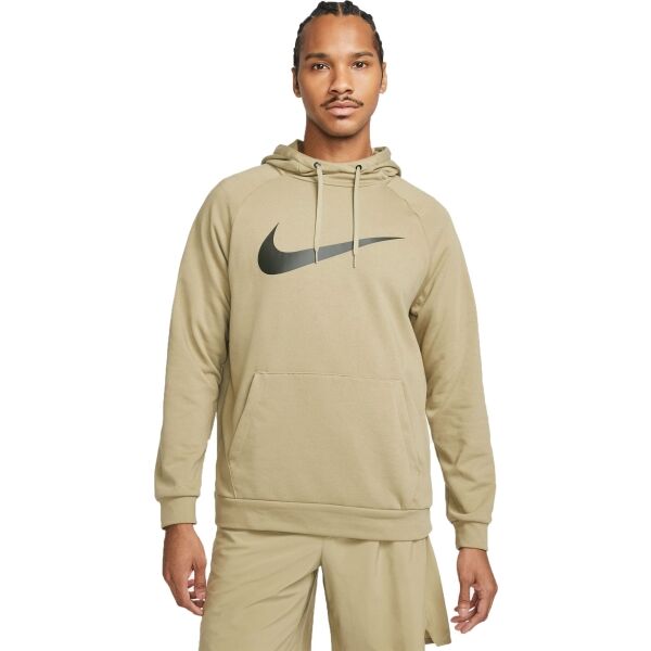 Nike DRY HOODIE PO SWOOSH M Férfi pulóver edzéshez, bézs, méret M