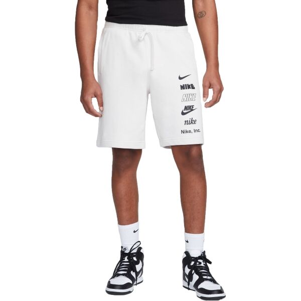 Nike CLUB+ FT SHORT MLOGO Мъжки шорти, бяло, размер
