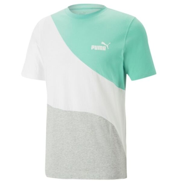 Puma POWER CAT TEE Férfi póló, szürke, méret S