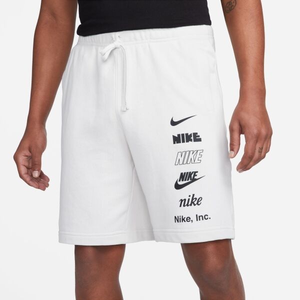 Nike CLUB+ FT SHORT MLOGO Herrenshorts, Weiß, Größe XL