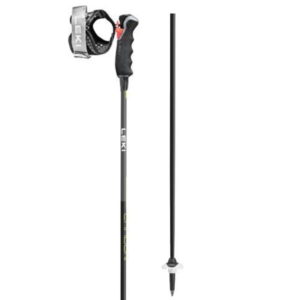 Leki CARBON 12 3D Ski Abfahrtsstöcke, schwarz, größe 135