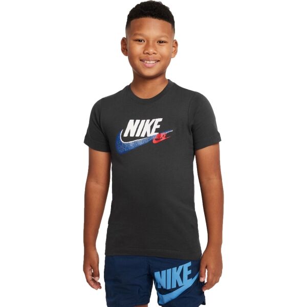 Nike NSW SI SS TEE Fiú póló, sötétszürke, méret M