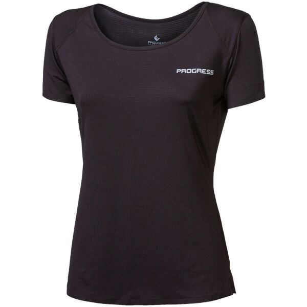 PROGRESS RAPTORIA Női póló sportoláshoz, fekete, méret L
