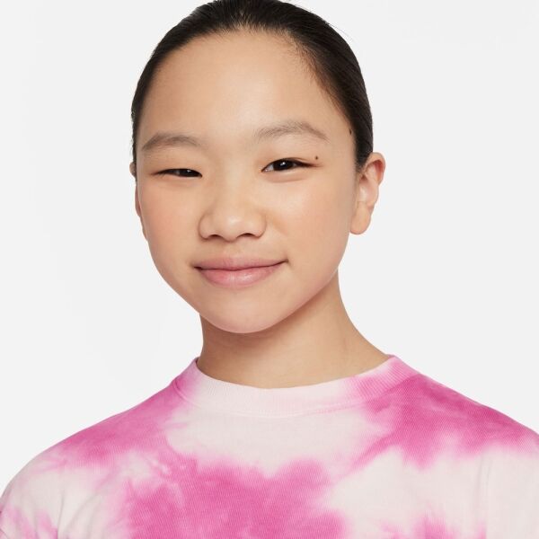 Nike NSW WASH CREW JSY Sweatshirt Für Mädchen, Rosa, Größe L
