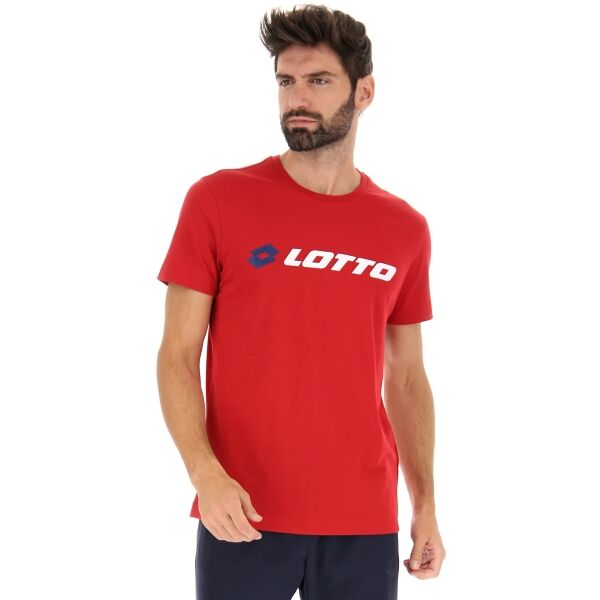 Lotto MSC TEE II LOGO Pánske Tričko, červená, Veľkosť M