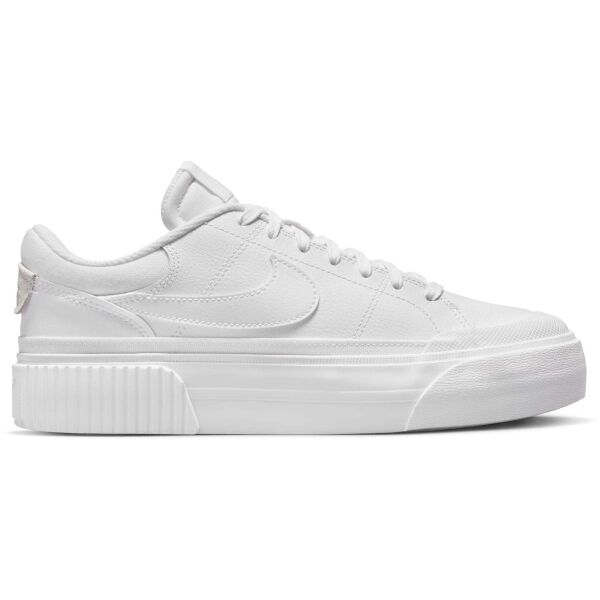 Nike COURT LEGACY Flache Damensneaker, Weiß, Größe 38.5