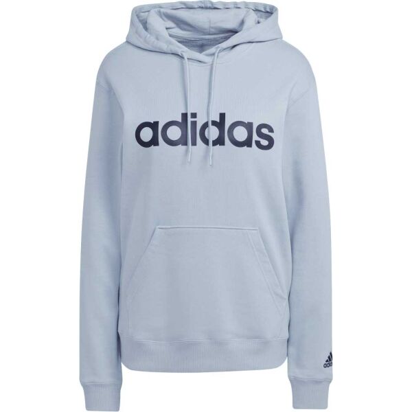 Adidas LIN FT HD Damen Sweatshirt, Hellblau, Größe M
