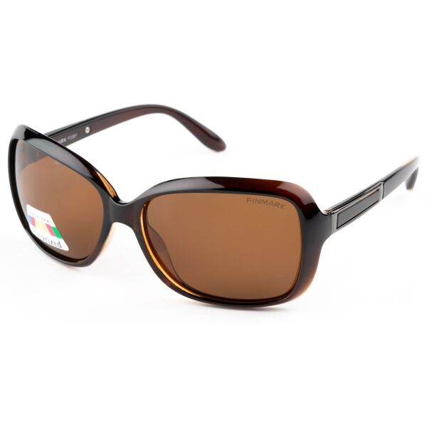 Finmark F2301 Napszemüveg polarizált lencsével, barna, méret