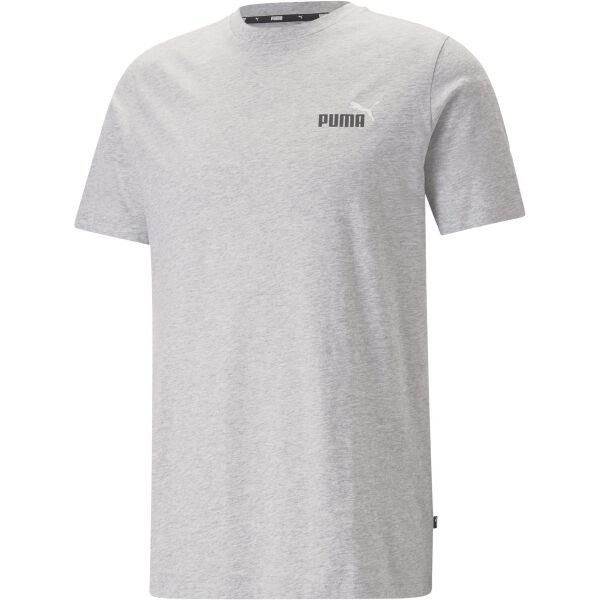 Puma ESS+2 COL SMALL LOGO TEE Férfi póló, szürke, méret XL