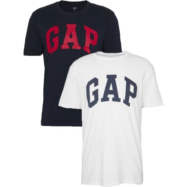 GAP V-BASIC ARCH 2 PACK Férfi póló, fekete, méret L