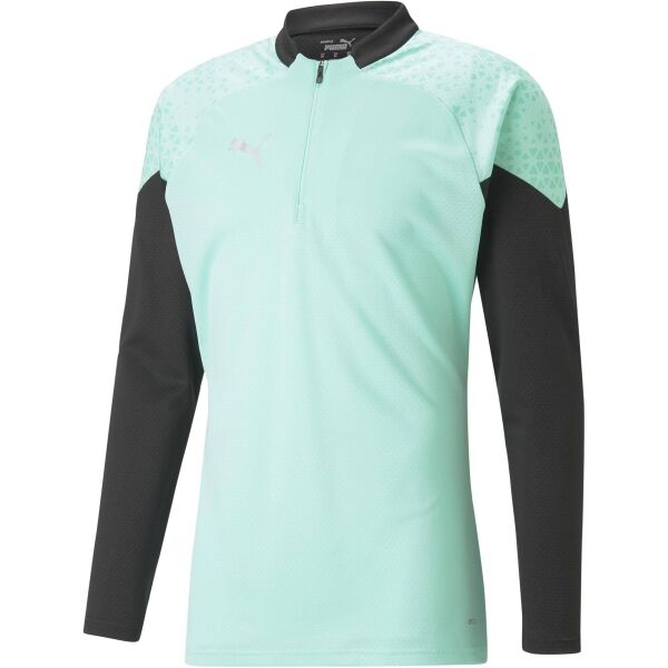 Puma TEAMCUP TRAINING 1/4 ZIP TOP Trainingssweatshirt Für Den Herrn, Hellgrün, Größe XXL