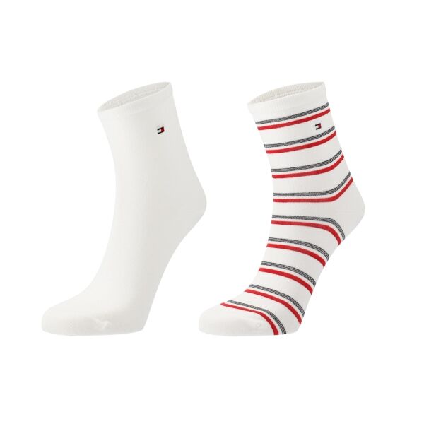 Tommy Hilfiger WOMEN SHORT SOCK 2P ISLAND STRIPE Дамски чорапи, микс, veľkosť 35-38