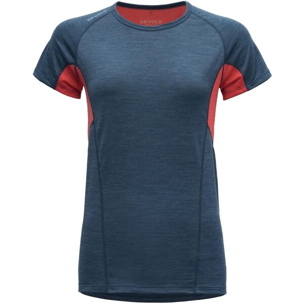 Devold RUNNING MERINO 130 T-SHIRT Damenshirt, Blau, Größe L