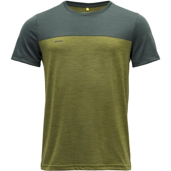 Devold NORANG MERINO 150 Мъжка тениска, тъмнозелено, размер