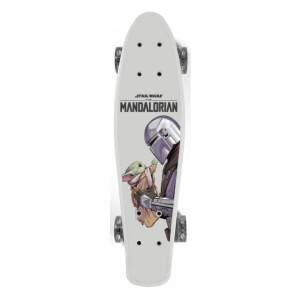 Disney MANDALORIAN & GROGU Skateboard, Grau, Größe Os