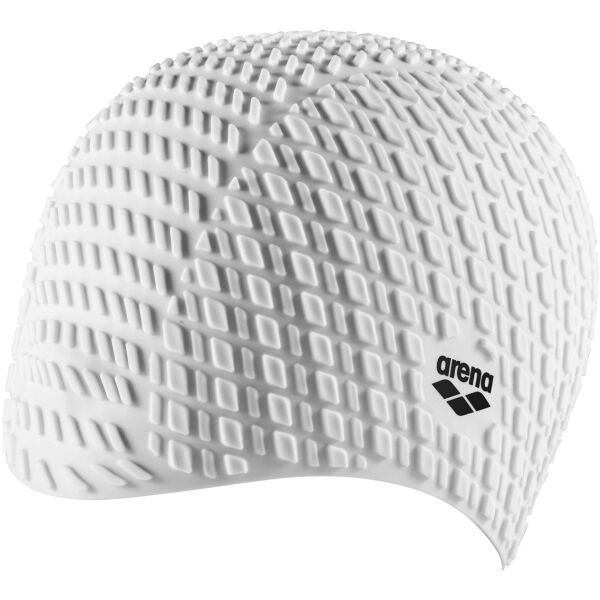 Arena BONNET SILICONE CAP Плувна шапка, бяло, Veľkosť Os