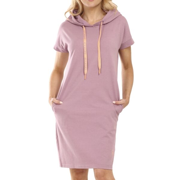Willard VALMA Női kapucnis ruha, rózsaszín, méret 2XL