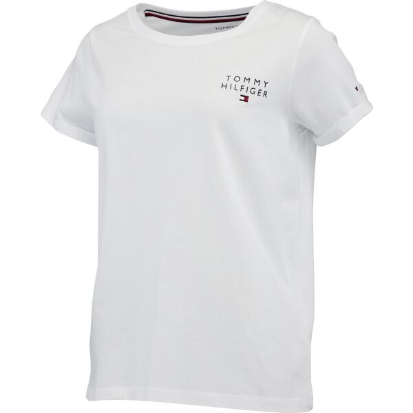 Tommy Hilfiger TH ORIGINAL-SHORT SLEEVE T-SHIRT Damenshirt, Weiß, Größe M