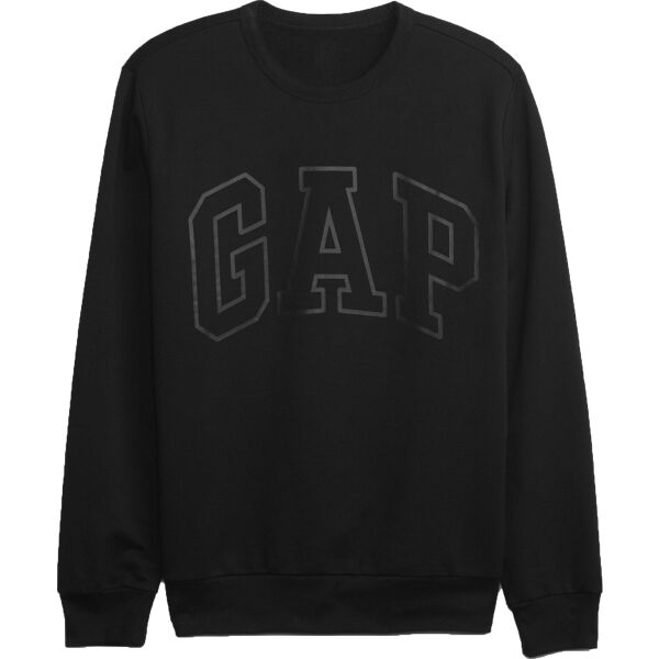 GAP V-LW DB FLEECE Férfi pulóver, fekete, méret XL