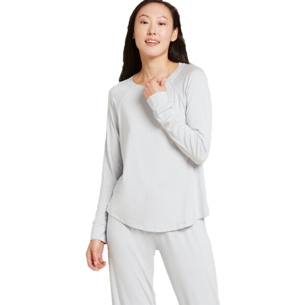 BOODY GOODNIGHT RAGLAN SLEEP TOP Női pizsama felső, szürke, méret XL