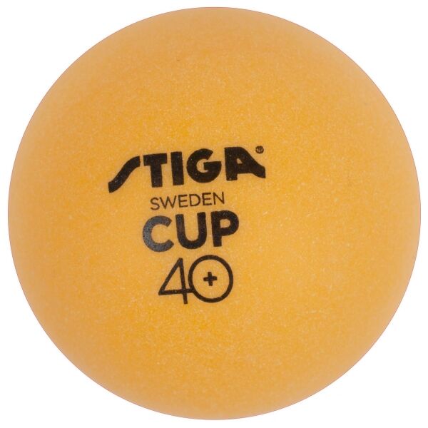 Stiga CUP ABS Tischtennisbälle, Orange, Größe Os
