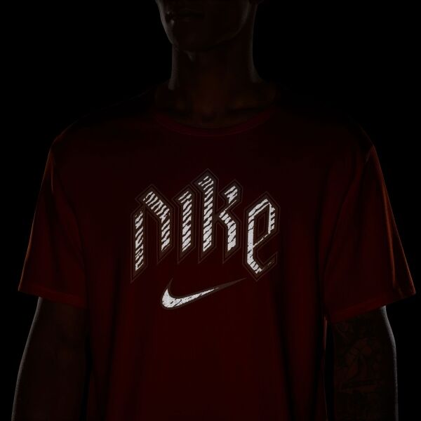 Nike DF RUN DVN MILER SS Herrenshirt, Orange, Größe XXL