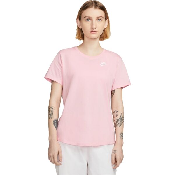 Nike NSW TEE CLUB Női póló, rózsaszín, méret L