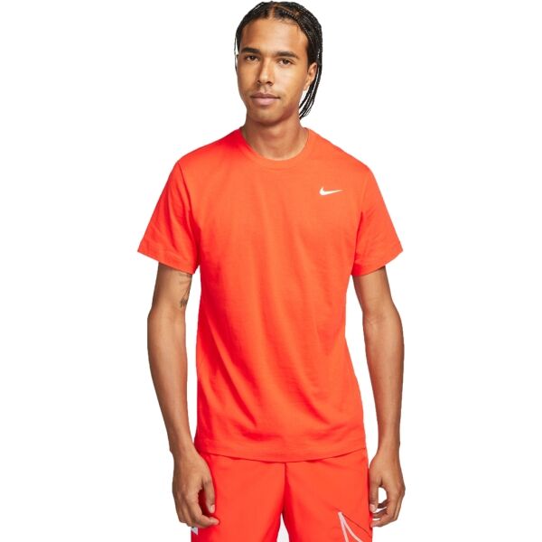 Nike DRY TEE DFC CREW SOLID M Férfi póló edzéshez, narancssárga, méret S