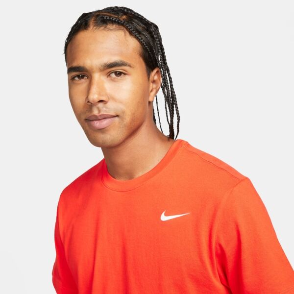 Nike DRY TEE DFC CREW SOLID M Мъжка тениска за трениране, оранжево, Veľkosť XXL
