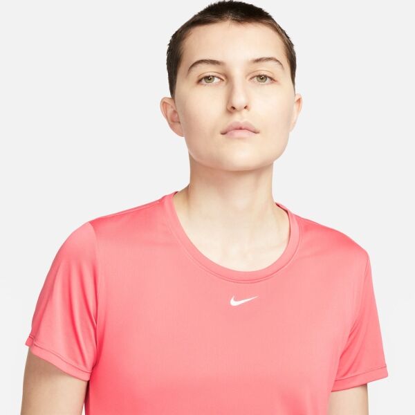 Nike NK ONE DF SS STD TOP Дамска функционална тениска, цвят сьомга, Veľkosť M