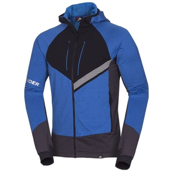 Northfinder DUKE Férfi fleece sportpulóver, kék, méret M
