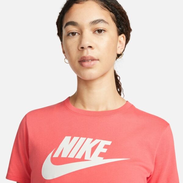 Nike NSW TEE ESSNTL ICN FTRA Damenshirt, Lachsfarben, Größe L