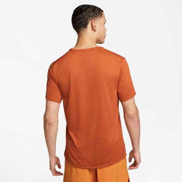 Nike NK DF UV MILER SS Herren Trainingsshirt, Orange, Größe XL