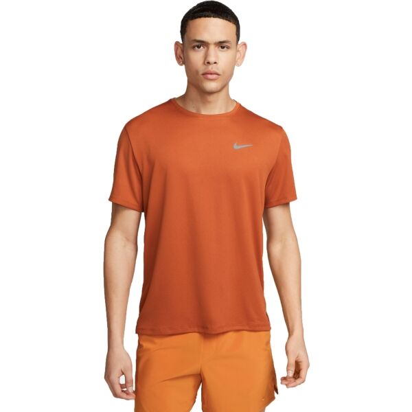 Nike NK DF UV MILER SS Férfi póló edzéshez, narancssárga, méret S