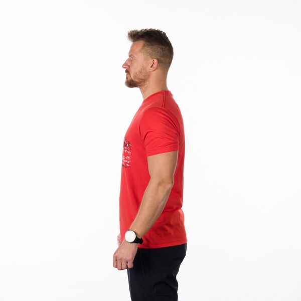 Northfinder JEFFERSON Мъжка тениска, червено, Veľkosť M