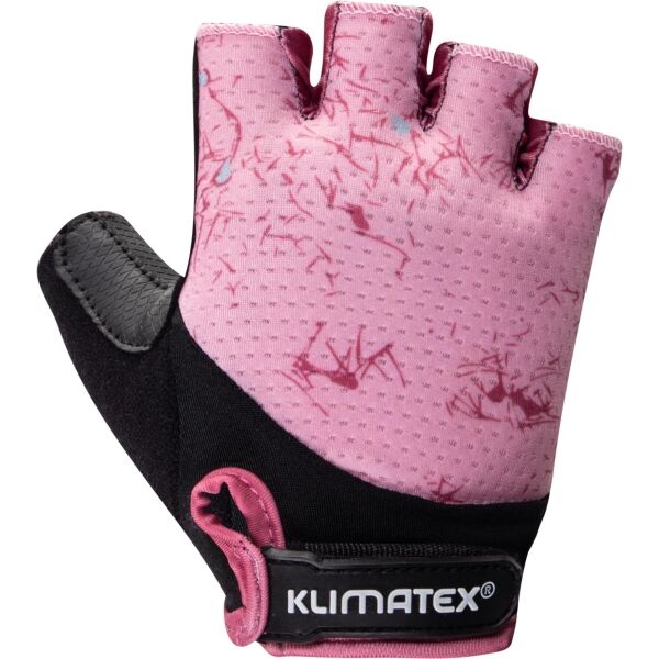 Klimatex SAGA Női kerékpáros kesztyű, rózsaszín, méret M