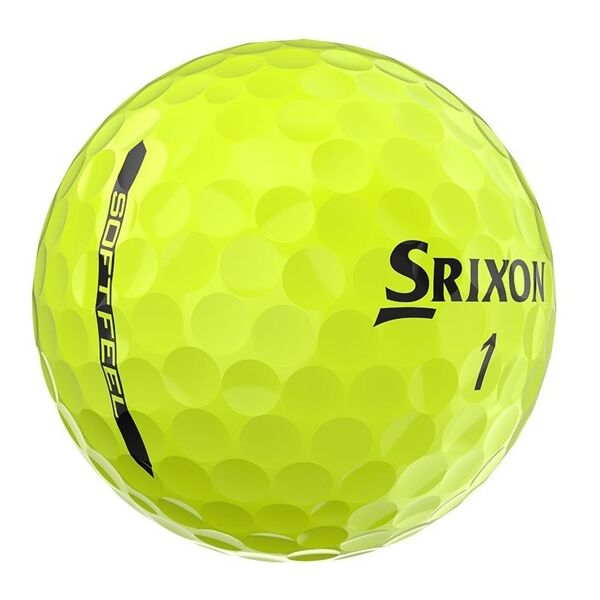 SRIXON SOFT FEEL 12 Pcs Топчета за голф, жълто, Veľkosť Os