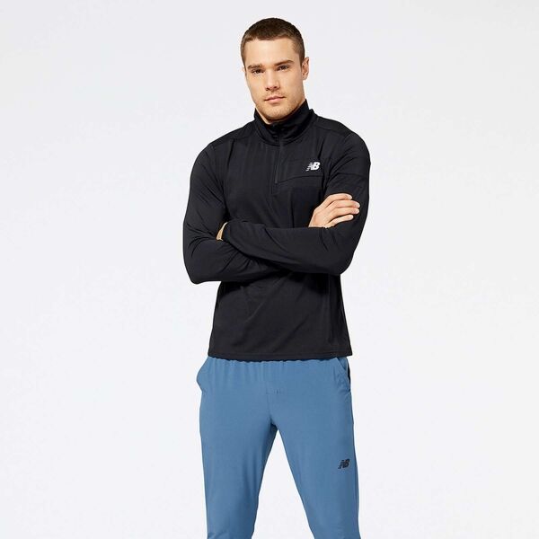 New Balance ACCELERATE SHORT SLEEVE Férfi pulóver, fekete, méret XL