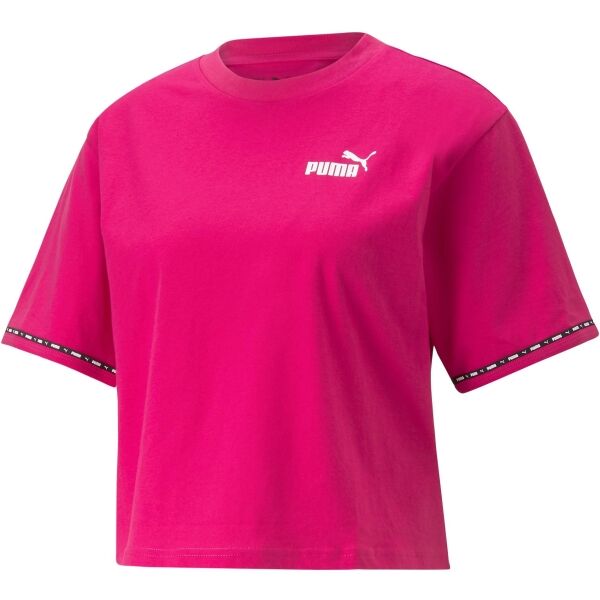 Puma POWER TAPE TEE Damenshirt, Rosa, Größe L