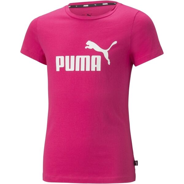 Puma ESS LOGO TEE G Lány póló, rózsaszín, méret 164