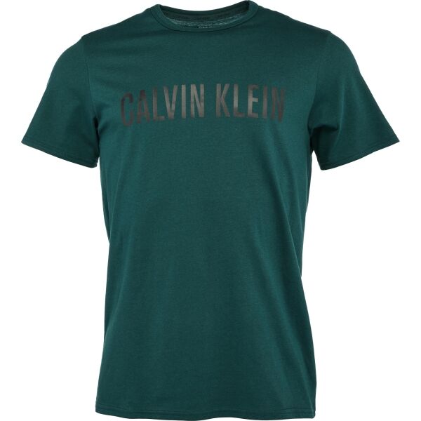 Calvin Klein S/S CREW NECK Мъжка тениска, тъмнозелено, размер