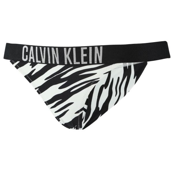 Calvin Klein INTENSE POWER-BRAZILIAN-PRINT Дамски безшевни бански-бикини, черно, Veľkosť XS