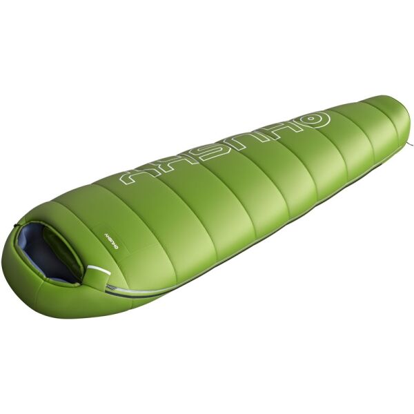Husky MIKRO +2°C Schlafsack, Grün, Größe 210 Cm - Rechter Reißverschluss