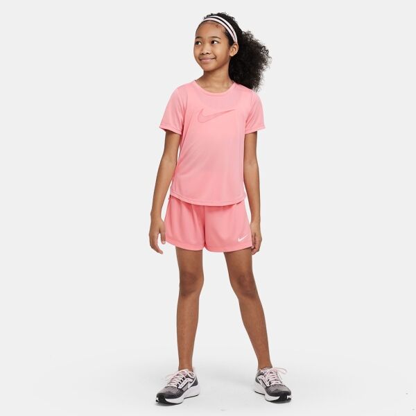 Nike DF ONE SS TOP GX G Mädchenshirt, Rosa, Größe XL