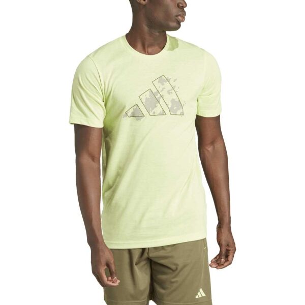 Adidas TR-ES+ TEE Мъжка тениска за тренировки, светло-зелено, Veľkosť L